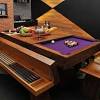 The cape town pool table is crafted out of solid african hardwood. 1
