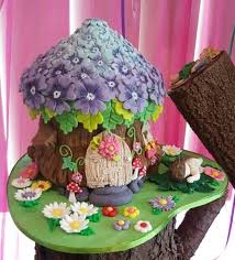 Fairy Cottage By Ellepik Fairy Birthday Cake Fairy House Cake Fairy Garden Cake