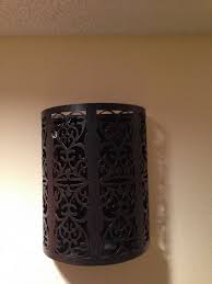 Turned A Wall Light Sconce Into My New Doorbell Chime Cover Doorbell Chime Doorbell Cover Diy Doorbell