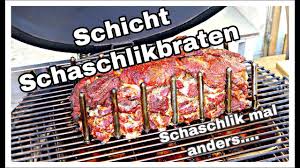 Schicht Schaschlikbraten Schaschlik Mal Anders Vom Sogambo Keramikgrill Youtube Schaschlik Essen Ideen Essen