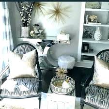 This living room design puts the fun in functional. Silver And Gold Living Room Decor Home Decoration Design Ideas