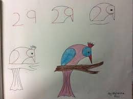Bird On Tree Drawing For Kids Pin By Melissa Harris On Creative Work Easy Drawings Drawing For Kids Drawings