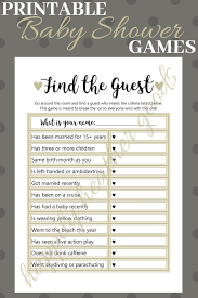 Find The Guest Baby Shower Game Gender Neutral Baby Shower Etsy Gender Neutral Baby Shower Neutral Baby Shower Baby Shower Games