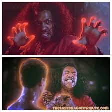 Original art print featuring sho nuff the shogun of harlem from the movie the last dragon. Photo Sho Nuff Red Glow Vs Bruce Leroy S Orange Glow Who S The Master Thelastdragontri African American History Facts Native American Images Black Cartoon