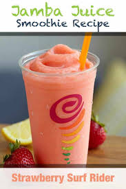 Jamba Juice Strawberry Surf Rider Smoothie Recipe Recipe Smoothie Recipes Strawberry Jamba Juice Recipes Jamba Juice