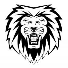 Black And White Lion Tattoo Lion Face Cartoon Lion Lion Coloring Pages Lion Face