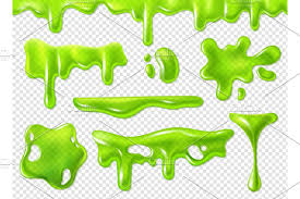 Green Slime Slimy Purulent Blots Slime Slimy Drip Art
