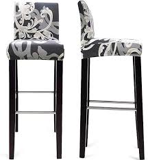 Mocaa Dining Chair Covers Bar Stool Chair Covers Barstool Slipcovers 2 Pack Style E Review Dining Chair Covers Stool Chair Bar Stools