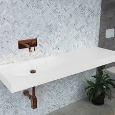azure wall mounted basin 1500mm abi