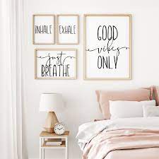 Inhale Exhale Just Breathe Good Vibes Only Motivational Etsy Dorm Wall Decor Wall Decor Bedroom Dorm Room Decor