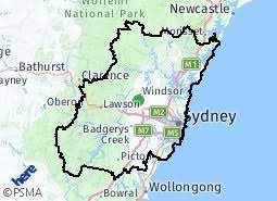 The greater sydney region coastline extends from wedding cake rock, just south of port hacking, up to the southern extremity of lake macquarie. Greater Sydney Suburb Map