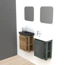 meuble lave mains avec miroir taupe wood l 22 5 x p 40 x h 48 cm fairway meuble lave main lave main lave main toilette