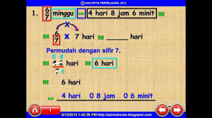 Dars ishlanma 6 matematikani ololmadim. Tahun 6 Masa Dan Waktu Minggu Hari Jam Minit Youtube