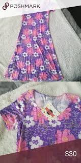Floral Dress Purple Dress With Flowers Short Sleeves Measurements Taken While Flat 42in Long 15 5in Bust 14in Waist 17 Floral Dress Clothes Design Dresses