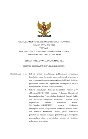 Permenkes No 27 Tahun 2017 Ttg Pedoman Ppencegahan Dan Pengendalian