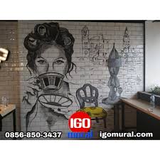 Download now 12 mural hitam putih dengan motif bunga yang nomer 8 begitu. Jual 0856 850 3437 Lukisan Dinding Hitam Putih Simple Surabaya Igo Mural Kota Bekasi Lukisandindingmenarik Tokopedia