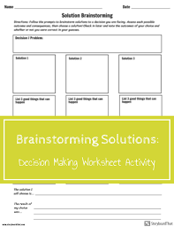 Decision Making Worksheet Activity Decision Making Skills Life Skills Lessons Decision Making Activities
