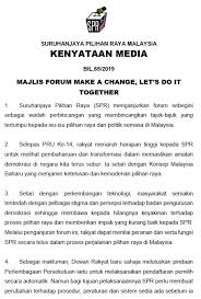 Tajuk ramalan sejarah 2 spm 2014. Kenyataan Suruhanjaya Pilihan Raya Malaysia Spr Facebook