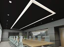 Plasterboard ceilings should not be left unpainted as they may absorb moisture from the atmosphere and sag. Acoustic Plasterboard Ceiling System Architecture Design