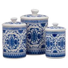 Skip to main content text with us: White Kitchen Canisters Blue Instaimage
