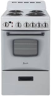 Your first consideration should be size when choosing an electric range. Avanti 20 White Free Standing Electric Range Eru200p0w Fullerton Appliance