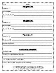 Argumentative Opinion Essay Graphic Organizer And Outline Opinion Essay Opinion Essay Graphic Organizer Graphic Organizers