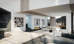 Next, from the exterior, you can gradually work your way with the interior also. Modern House In The Woods Interior Design Concept By Ula Burgiel