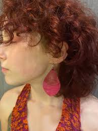 Dew Drop Leather Earrings