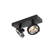 design spot zwart verstelbaar 2 lichts incl led go zwart plafond binnenverlichting led