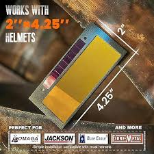 Core Series Gold Shade 10 Auto Darkening Welding Lens with Cool Blue View