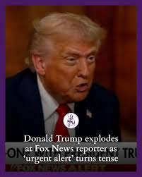Donald Trump hit out at a Fox News reporter in an explosive moment