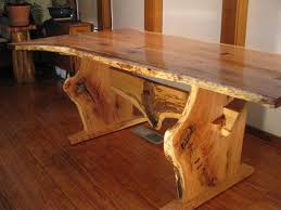 Live Edge Quartersawn Red Oak Cherry Trestle Dining Table With Personality Rustik Mobilya Ahsap Masa Ahsap Isleri
