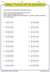 It is assumed that students have a thorough understanding of the process for making equivalent fractions. Grade 4 Fraction Worksheets Adding Subtracting Multiplying Dividing And More