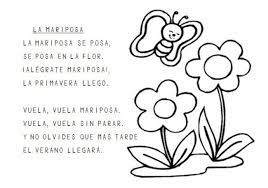 Poesias Y Adivinanzas De Mariposas Poesia De La Primavera Poemas De Primavera Para Ninos Poemas Para Ninos