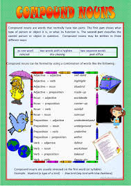 A compound noun is usually noun + noun or i can't install this software on my pc. Compound Nouns English Esl Worksheets For Distance Learning And Physical Classrooms