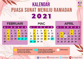 Jadual tarikh puasa sunat dan wajib tahun 2021. Kalender Puasa 2019 Malaysia