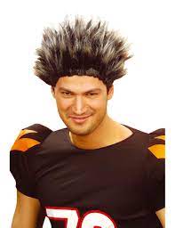 Zilberhaar spazzola per capelli da uomo, setole morbide oblique, per capelli e barba a doppia forza, . Parrucca Grigia Uomo Effetto Selvaggio