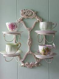Free shipping for many items! Cup Saucer Holder Tea Cup Display Tea Cups Vintage Tea Cup Collection
