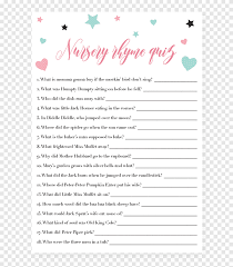 Juego De Poesia Infantil De Preguntas Y Respuestas Baby Shower Baby Shower Girl Juego Texto Png Pngegg Kit juegos baby shower color rosa. juego de poesia infantil de preguntas y