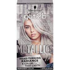 When hair stops producing color and turns gray, the outer layers of the hair known as the cuticle also start to get thicker, explains redken artist george garcia. Schwarzkopf Got2b Permanent Hair Color M71 Metallic Silver Walmart Com Walmart Com