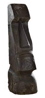 Salle de bains, cuisine, jardin, éclairage, électricité. Statue Moai Hairie Pour Interieur Ou Exterieur Ton Cire Noir 180cm Leroy Merlin
