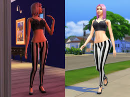 As a vip member, you can add up to 1 gb of custom content in your download basket and download it all together in just one click. Mod The Sims Striped Leggings 4 Recolors