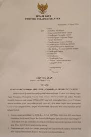 Tertuang dalam kepmendikbud no 719/2030 ttg pedoman pelaksanaan kurikulum pada satuan pendidikan pada kondisi khusus. Breaking News Surat Edaran Bupati Bone Tentang Pencegahan Virus Corona Di Kabupaten Bone Website Resmi Pemerintah Kabupaten Bone