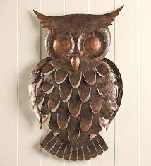 Handcrafted Recycled Metal Owl Wall Art Metal Wall Art Owl Wall Art Owl Wall Decor Owl Decor