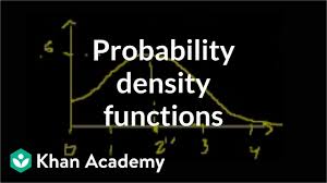 Probability Density Functions Video Khan Academy