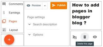 How to add pages in blogger blog [Create blogger page]