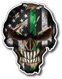Whether you think the punisher is justified or not, whether you admire his code of ethics, he is an outlaw. 4x Thin Green Line Skull Military American Flag Sticker Vinyl Decal Car Truck 3m Ebay