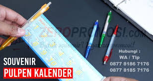 Jual Pulpen Pen Kalender Promosi Cetak Logo Di 2020 Pulpen Kalender Brosur