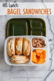 Husband Lunch Bagel Sandwiches 2019 Lunch Diy Husband Lunch Lunch Lunch Meal Prep