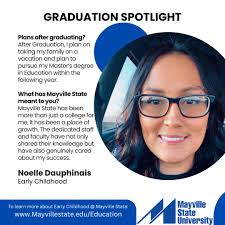 With graduation just a few months away we're spotlighting the Class of  2025! Our next spotlight is Noelle Dauphinais. Noelle is an Early Childhood  Major and following graduation plans to pursue her